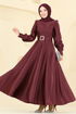 Evening Dress ASM2753-MS Burgundy - Thumbnail