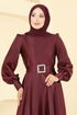 Evening Dress ASM2753-MS Burgundy - Thumbnail