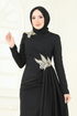 Evening Dress ASM2810-MS Black - Thumbnail