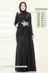 فستان سهرة أسود ASM2810-MS - Thumbnail