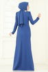 فستان سهرة ازرق ASM2810-MS - Thumbnail
