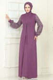 A.S.M. - Evening Dress ASM2811-MS Dark Lilac