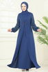 Evening Dress ASM2811-MS Indigo - Thumbnail