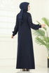 Evening Dress ASM2811-MS Navy Blue - Thumbnail