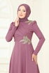 فستان سهرة وردي ASM2812-MS - Thumbnail
