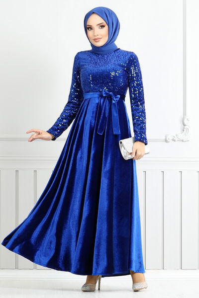 MRV E.F.Y. - Flake Sequined Velvet Evening dress 2015EFY931-M Saks