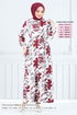 Fleur À Motifs Bürümbük, Allemagne Robe 5010UZ1029-M Bourgogne - Thumbnail