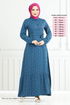 Fleur À Motifs Robe Numéro de pièce 4069ZNNN894-M Huile - Thumbnail