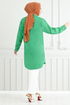 Fleur Imprimé Tunique 405ÉVO1065-M Benetton Vert - Thumbnail