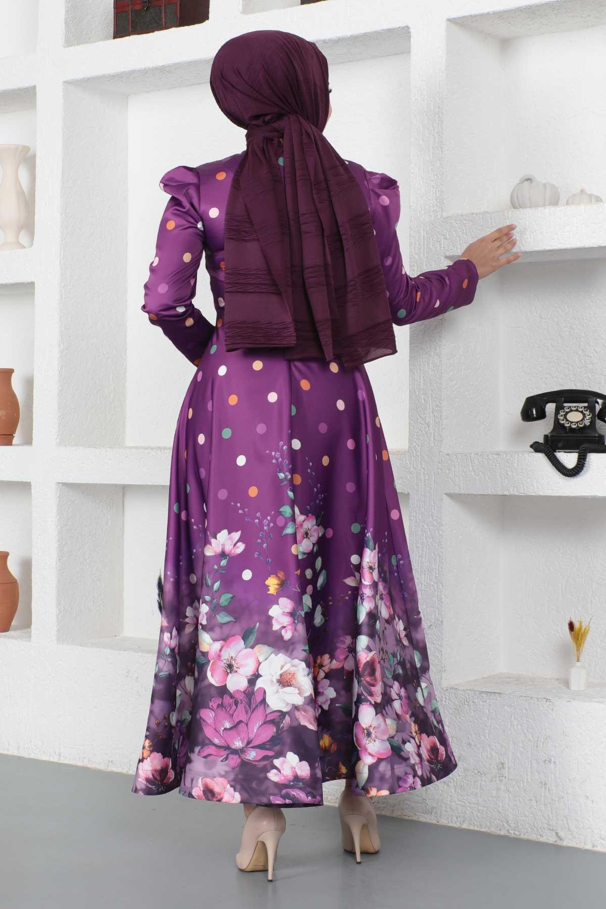 Robe discount hijab fleuri