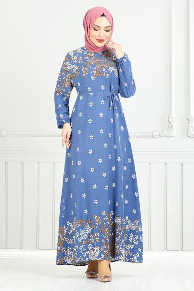 MRV O.Z.R. - زهرة نمط فسكوزي اللباس 819أوزر1047م النيلي