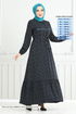 Flower Patterned Dress 4069ZNNN894-M Laci - Thumbnail