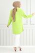 Flower Printed Tunic 405EVO1065-M Acid - Thumbnail