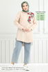 Flower Printed Tunic 405EVO1065-M Vision - Thumbnail