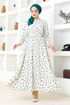 Flowery Dress HBS9581 Green - Thumbnail