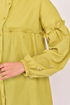 Frilly Tunic Oil Green NFC5124 - Thumbnail