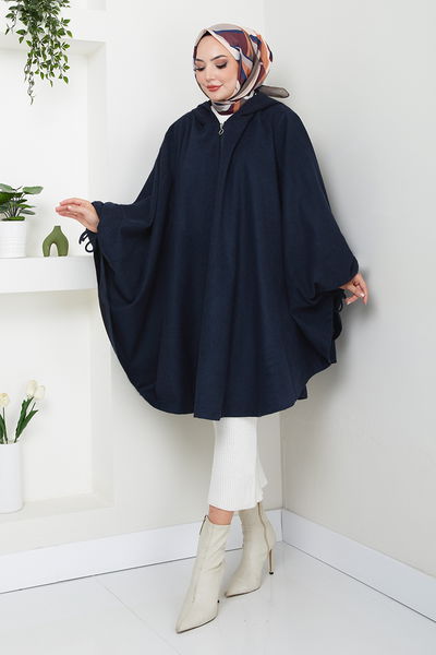 MRV B.G.S. - From The Front Zippered Poncho 0505BGS895-M Laci