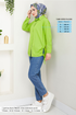 From The Side Laced Up Tunic 406EVO1065-M Acid - Thumbnail