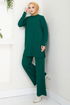 From The Side Lacquered Knitwear Team 5052KLN1035-M Emerald - Thumbnail