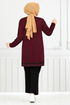 Garni Detail Oyso Fabric Team 2585SL890-M Burgundy & Black - Thumbnail