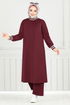 Garni Detay İkili Takım 9148PL940-M Bordo - Thumbnail