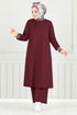 Garni Detay İkili Takım 9148PL940-M Bordo - Thumbnail