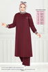 Garni Detay İkili Takım 9148PL940-M Bordo - Thumbnail
