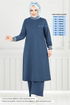 Garni Detay İkili Takım 9148PL940-M İndigo - Thumbnail