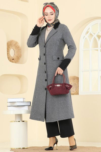 A.S.M. - Garni Detaylı Tivit Takım ASM2840-MS Antrasit&Siyah