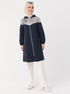 Garnili Tunic Navy blue TFS3555 - Thumbnail