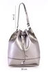 Geraffte Tasche Grau TN3851 - Thumbnail