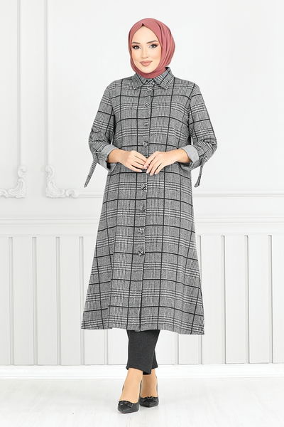 MRV U.K.B. - Gömlek Yakalı Kışlık Takım 24603UKB929-M Gri