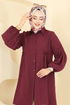 Gömlek Yakalı Tunik 3055KTR750-MS Bordo - Thumbnail