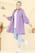 Gömlek Yakalı Tunik 3055KTR750-MS Lila - Thumbnail
