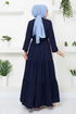 Halb Knopfleiste Kleid 2350BGS895-M Laci - Thumbnail