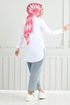 Half Buttoned Up Tunic 402EVO1065-M Ecru - Thumbnail