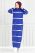 Half Zippered Knitwear Dress 6013KLN1035-M Saks - Thumbnail