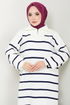 Half Zippered Knitwear Team 5002KLN1035-M Laci - Thumbnail