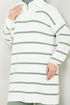 Half Zippered Knitwear Team 5002KLN1035-M Unripe almond - Thumbnail