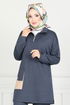 Half Zippered Oyso Team 1732LNA1042-M Anthracite - Thumbnail