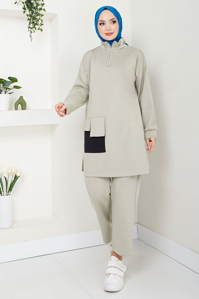 MRV L.N.A. - Half Zippered Oyso Team 1732LNA1042-M Beige - 347936