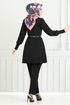 Half Zippered Team 5705ZNK903-M Black - Thumbnail