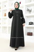 Halsketten Kleid ASM2676 Schwarz - Thumbnail