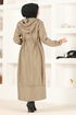 Hooded Cap END5071 Beige - Thumbnail