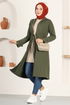 Hooded Cap MSV2624 Khaki - Thumbnail