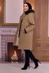 Hooded Coat Cream MISS14807 - Thumbnail