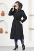 Hooded Coat EMO7010 Black - Thumbnail