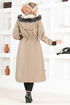 Hooded Coat EMO7010 Mink - Thumbnail