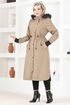 Hooded Coat EMO7010 Mink - Thumbnail