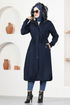 Hooded Coat EMO7010 Navy blue - Thumbnail